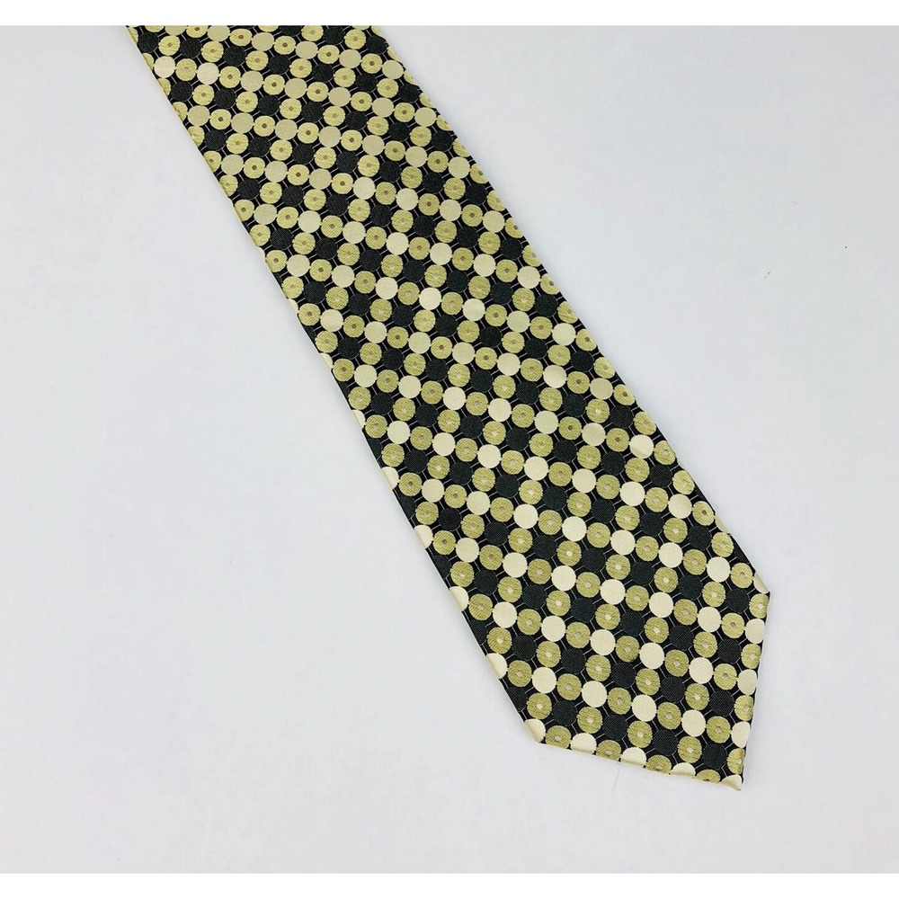 Giorgio Brutini Neck Tie Men's Geometric Beige Career‎ Business